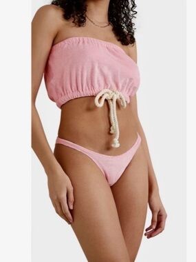 Lisa Marie Fernandez Pink Terry bikini, size 2